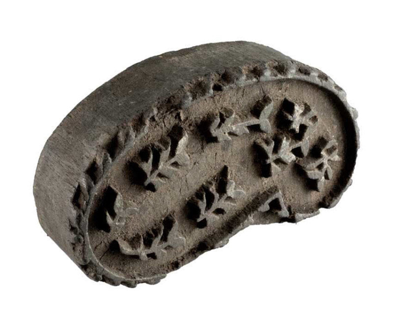 Tampon Indien En Bois Ancien Du Rajasthan Motifs Décoratifs