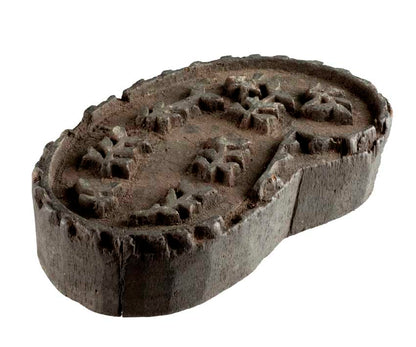 Tampon Indien En Bois Ancien Du Rajasthan Motifs Décoratifs