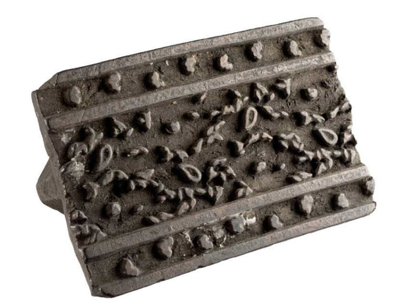 Tampon Indien En Bois Du Rajasthan – Block Print Végétal Ancien 15 cm