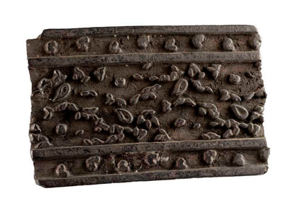 Tampon Indien En Bois Du Rajasthan – Block Print Végétal Ancien 15 cm
