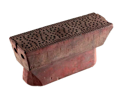 Tampon Indien En Bois Sculpté Du Rajasthan Motif Délicat