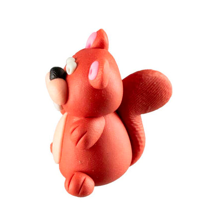 Figurine Écureuil Miniature – Artisanat Thaïlandais en Pâte Polymère