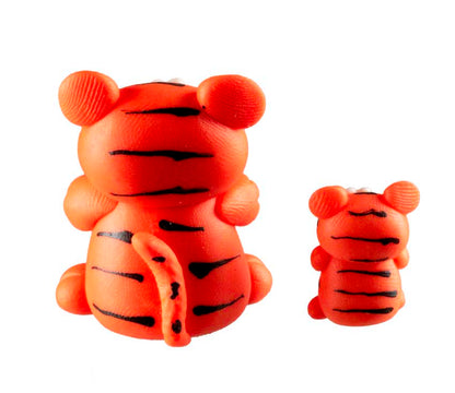 Figurines Tigre et Son Petit – Pâte Polymère Artisanale de Thaïlande