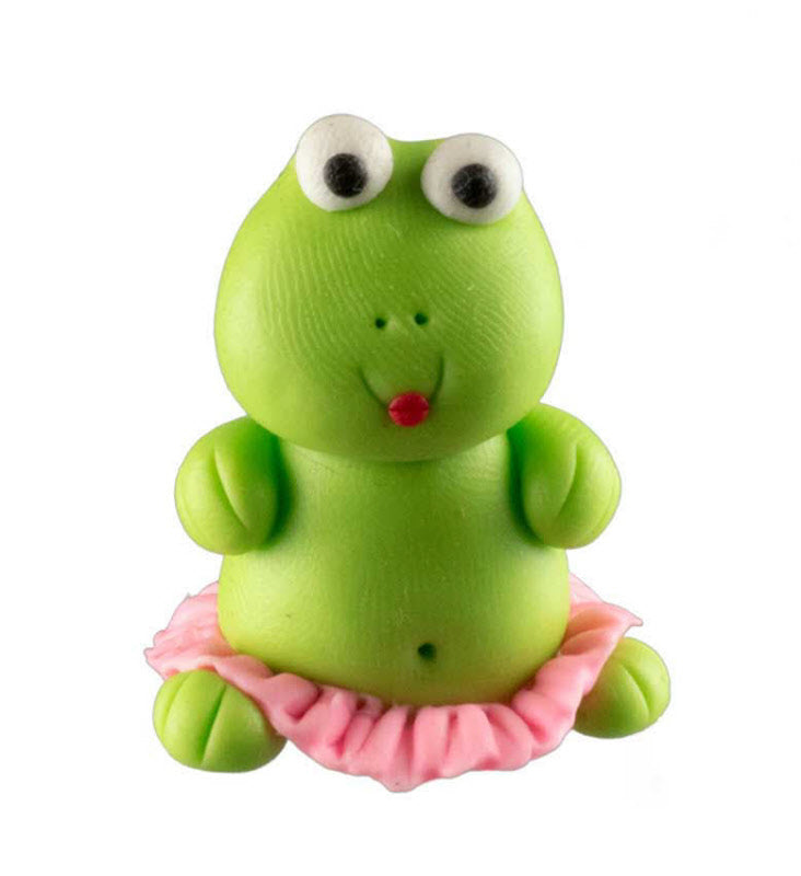 Figurine Miniature Grenouille Danseuse En Pâte Polymère – Artisanat Thaïlandais