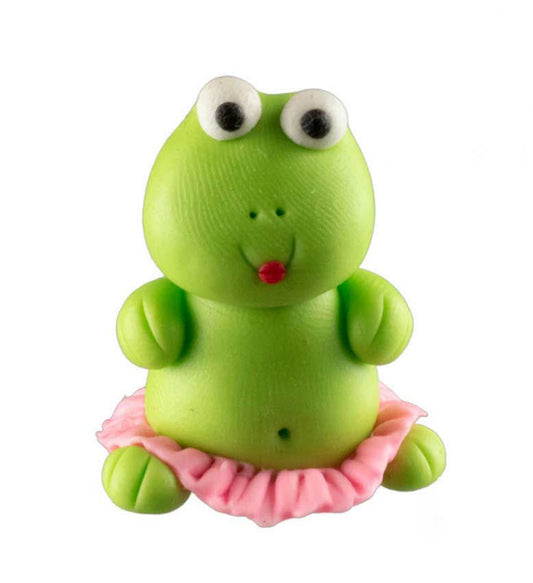 Figurine Miniature Grenouille Danseuse En Pâte Polymère – Artisanat Thaïlandais