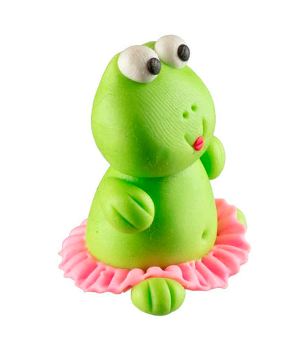 Figurine Miniature Grenouille Danseuse En Pâte Polymère – Artisanat Thaïlandais