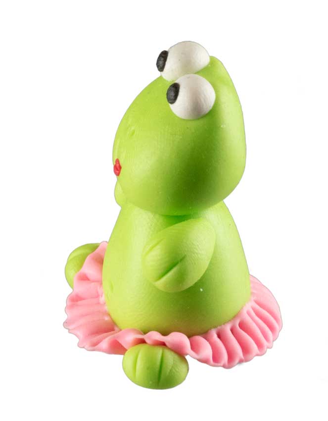 Figurine Miniature Grenouille Danseuse En Pâte Polymère – Artisanat Thaïlandais