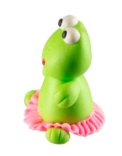 Figurine Miniature Grenouille Danseuse En Pâte Polymère – Artisanat Thaïlandais