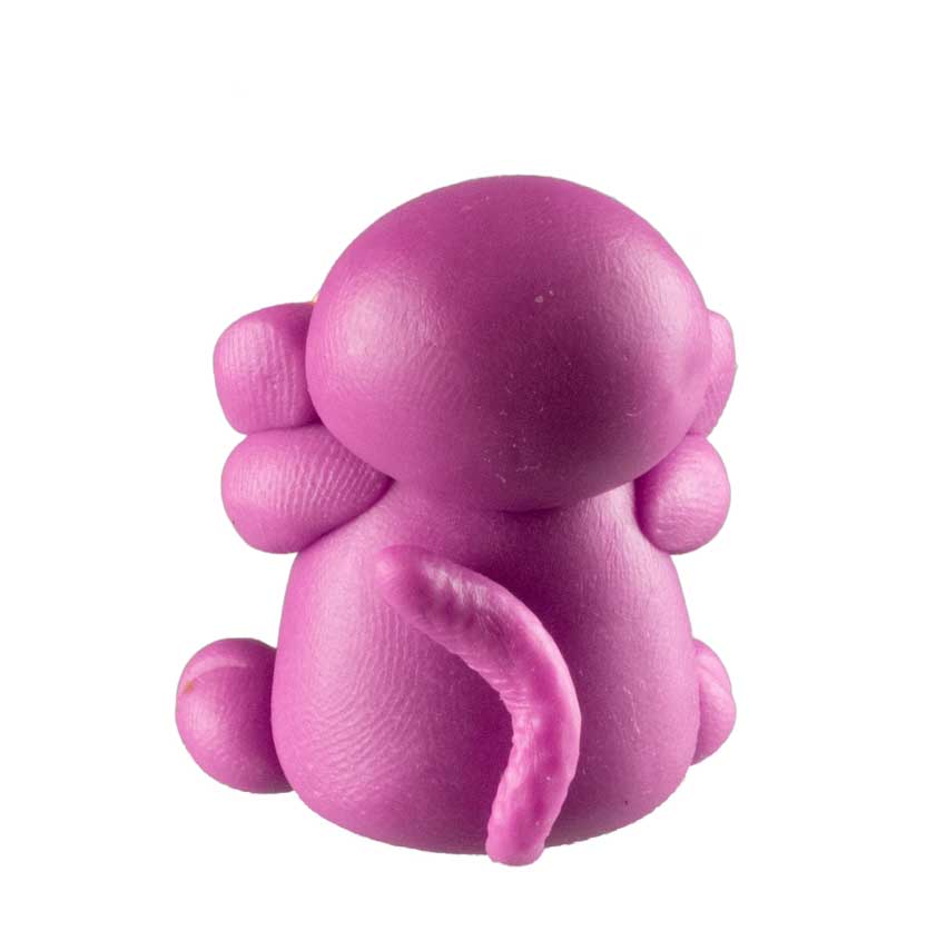 Figurine Singe Violet Miniature – Artisanat Thaïlandais en Pâte Polymère