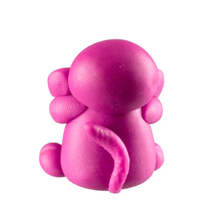 Figurine Singe Violet Miniature – Artisanat Thaïlandais en Pâte Polymère