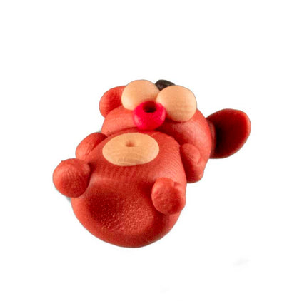 Figurine Miniature Chien – Artisanat Thaïlandais en Pâte Polymère
