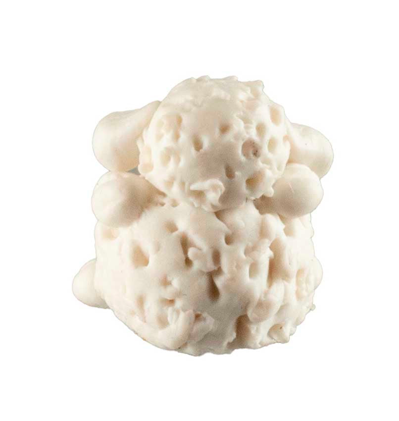 Figurine Miniature Mouton Blanc – Artisanat Thaïlandais en Pâte Polymère