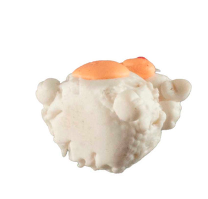 Figurine Miniature Mouton Blanc – Artisanat Thaïlandais en Pâte Polymère