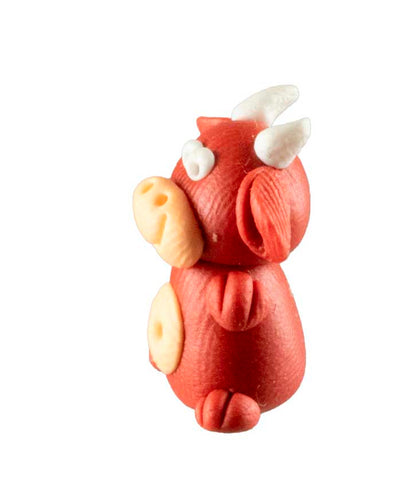 Figurine Miniature Vache – Artisanat Thaïlandais en Pâte Polymère