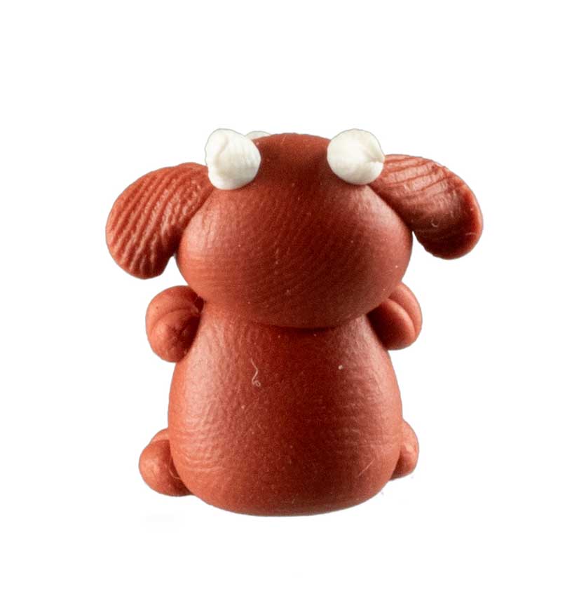 Figurine Miniature Vache – Artisanat Thaïlandais en Pâte Polymère