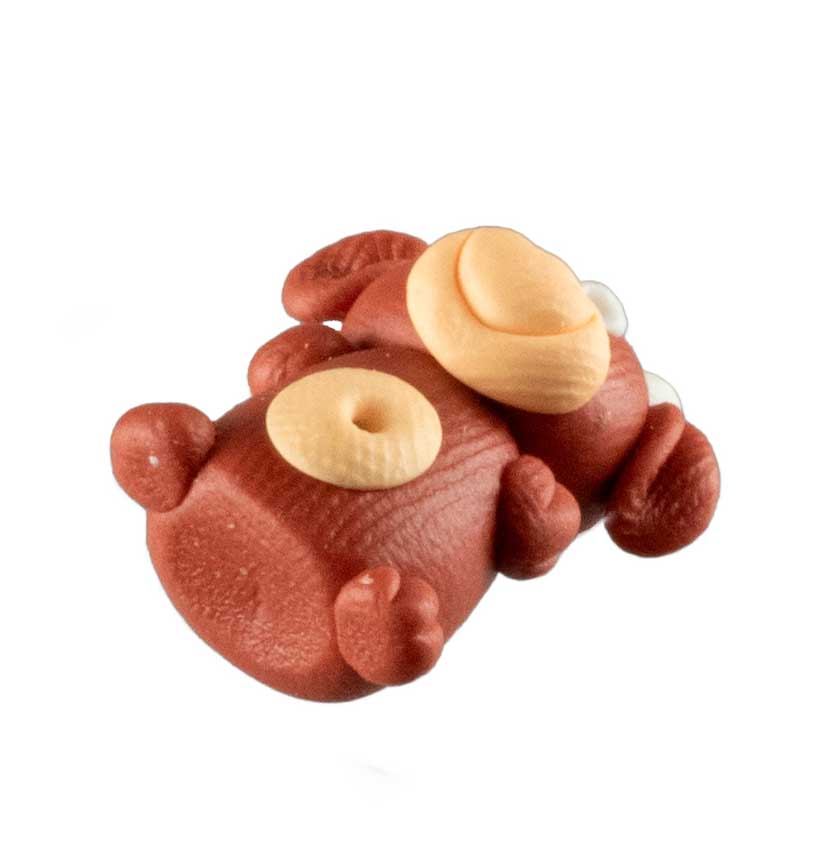 Figurine Miniature Vache – Artisanat Thaïlandais en Pâte Polymère