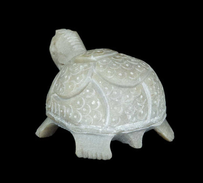 Figurine Tortue En Saponite – Sculpture Artisanale Faite Main D’Inde