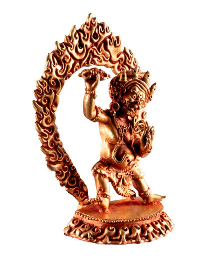 Statue de Vajrapani en alliage de cuivre – Protecteur de la sagesse éveillée du bouddhisme tibétain