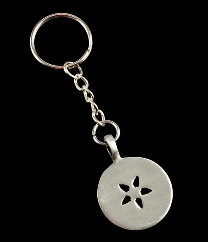 Porte-Clé Fleur de Vie Celtique en Métal – Symbole d’Harmonie
