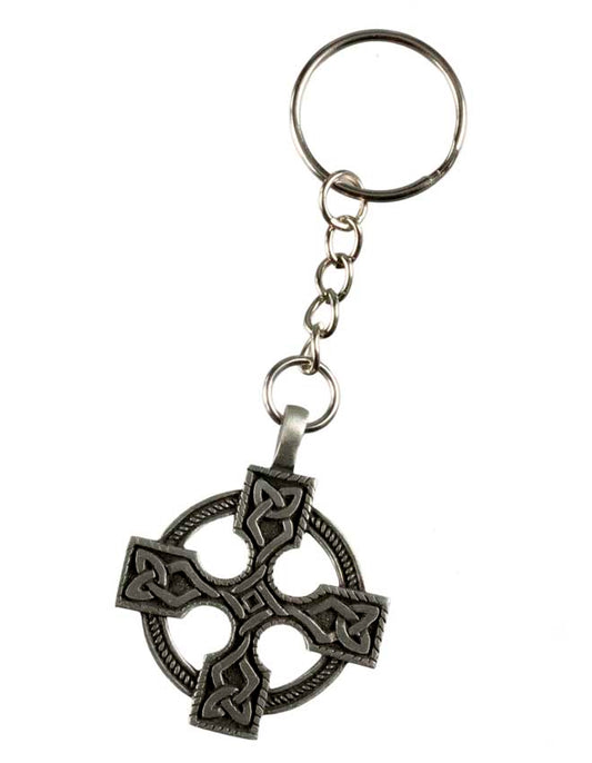 Porte-Clé Croix Celtique en Métal – Symbole d'Unité et de Tradition