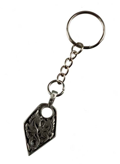 Porte-Clé Licorne Nordique Celte en Métal – Symbole Mystique et Légendaire