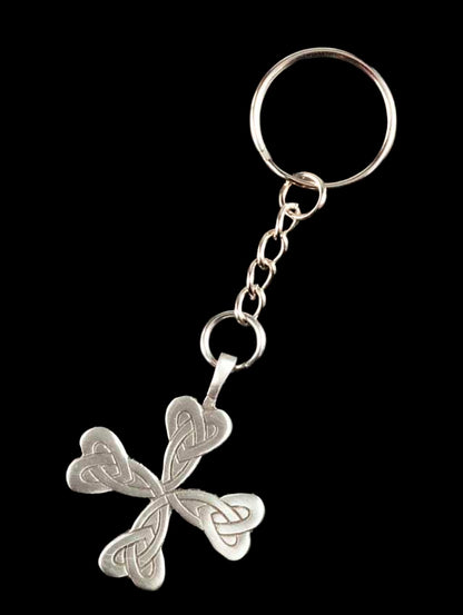 Porte-Clé Croix Celtique de Saint Ninian en Métal – Symbole Historique