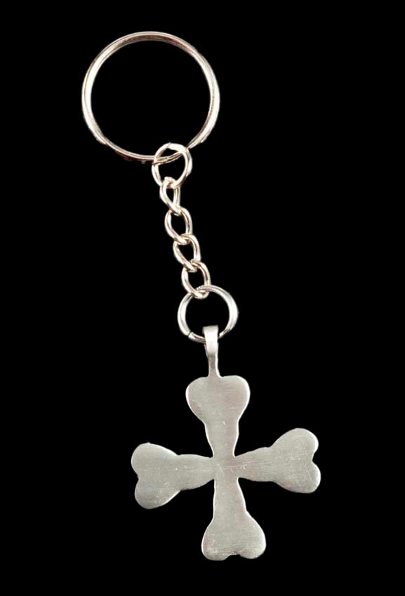 Porte-Clé Croix Celtique de Saint Ninian en Métal – Symbole Historique