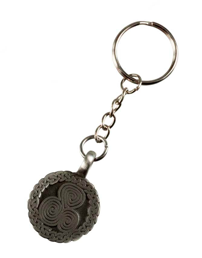 Porte-Clé Triskell Celtique en Métal – Symbole Breton