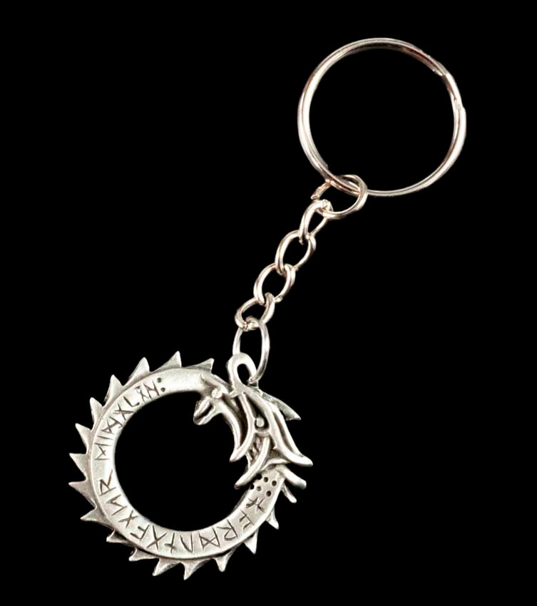 Porte-Clé Dragon Ouroboros – Symbole Mystique et Ésotérique