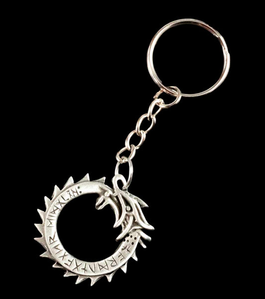 Porte-Clé Dragon Ouroboros – Symbole Mystique et Ésotérique