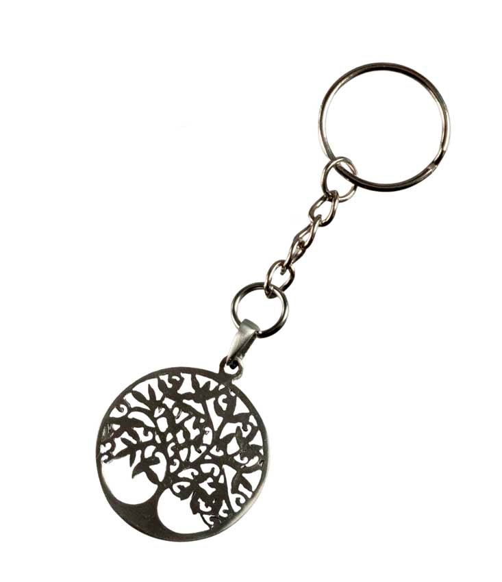 Porte-Clé Arbre de Vie en Métal – Symbole de Vie et de Connexion