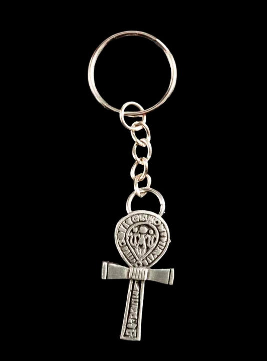 Porte-Clé Croix Ankh en Métal – Symbole de Vie de l’Égypte Ancienne