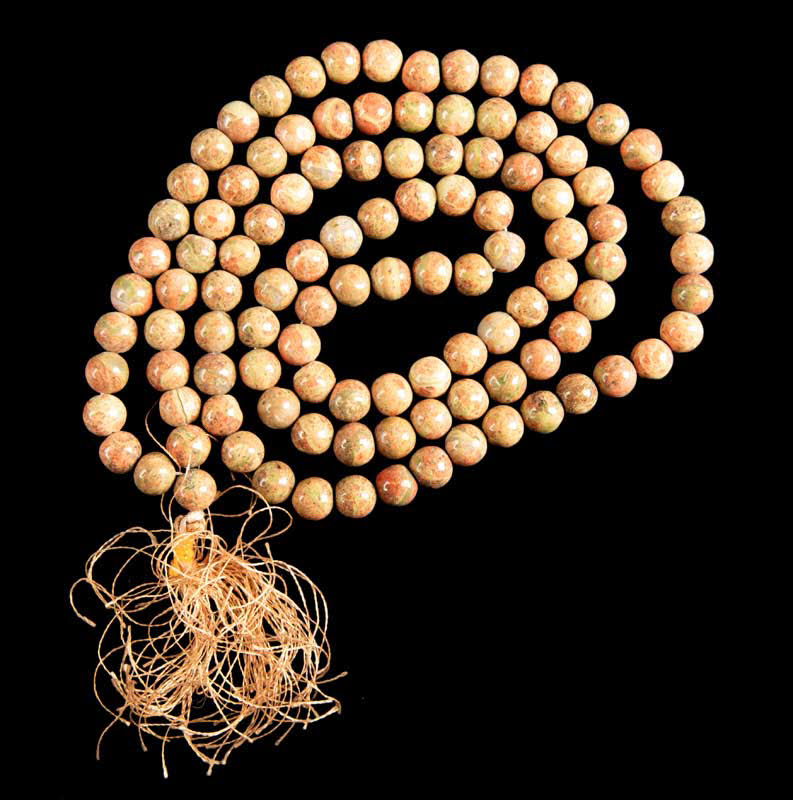 Japa Mala Bouddhiste 108 Perles En Agate 8 mm – Artisanat Du Népal