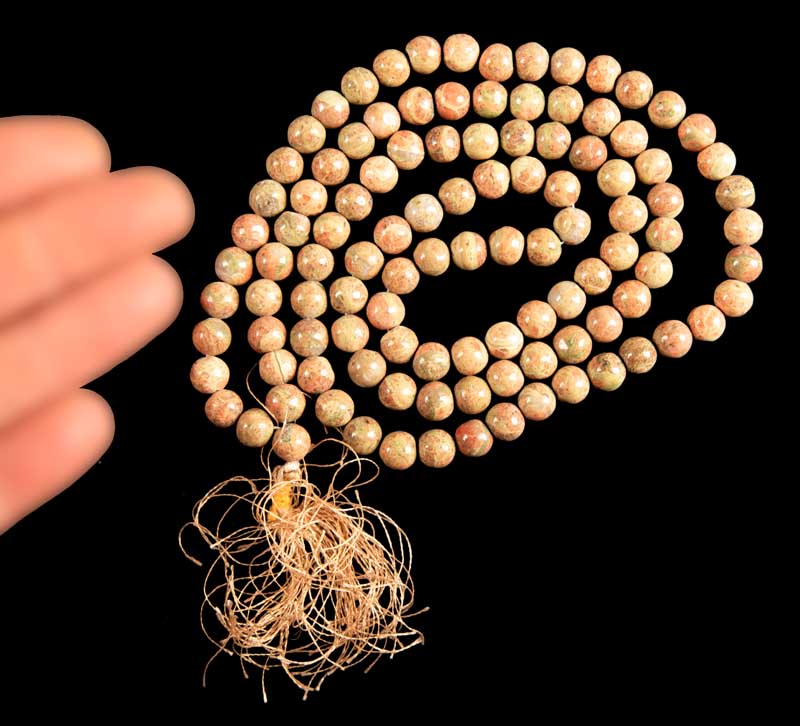 Japa Mala Bouddhiste 108 Perles En Agate 8 mm – Artisanat Du Népal