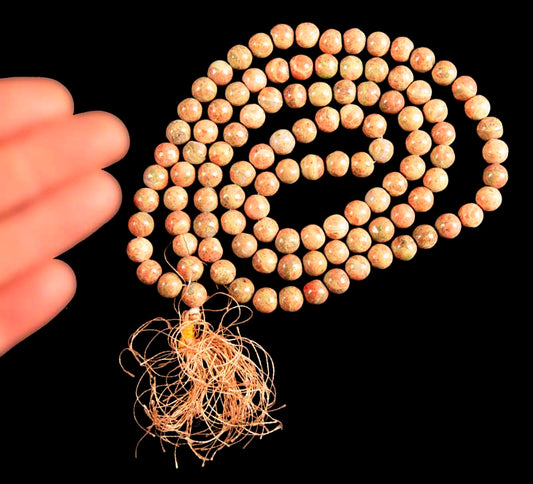 Japa Mala Bouddhiste 108 Perles En Agate 8 mm – Artisanat Du Népal