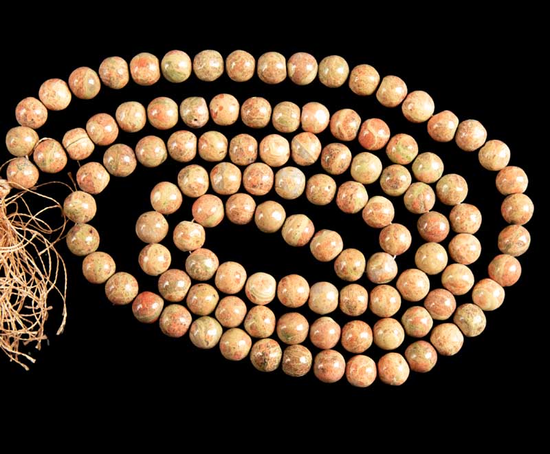 Japa Mala Bouddhiste 108 Perles En Agate 8 mm – Artisanat Du Népal