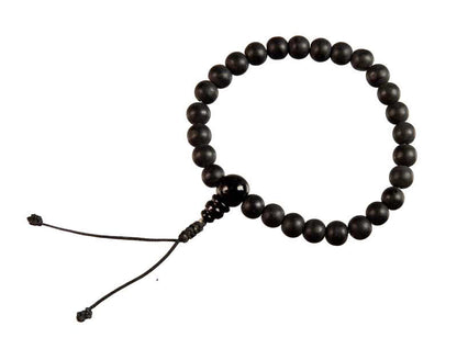 Shaligram bracelet mala – bijou sacré en Shaligram naturel de la rivière Kali Gandaki (Népal)