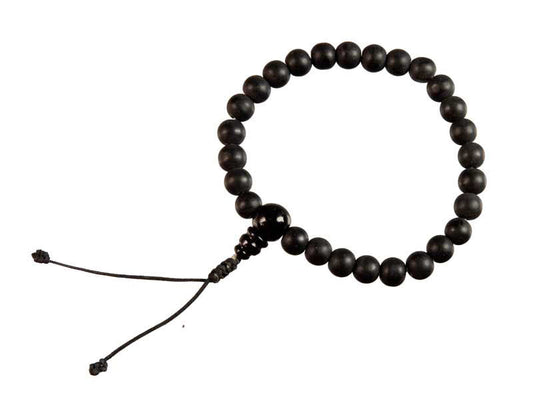 Shaligram bracelet mala – bijou sacré en Shaligram naturel de la rivière Kali Gandaki (Népal)