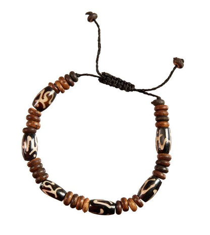 Mala bracelet tibétain symbole Om – Énergie et équilibre du Népal