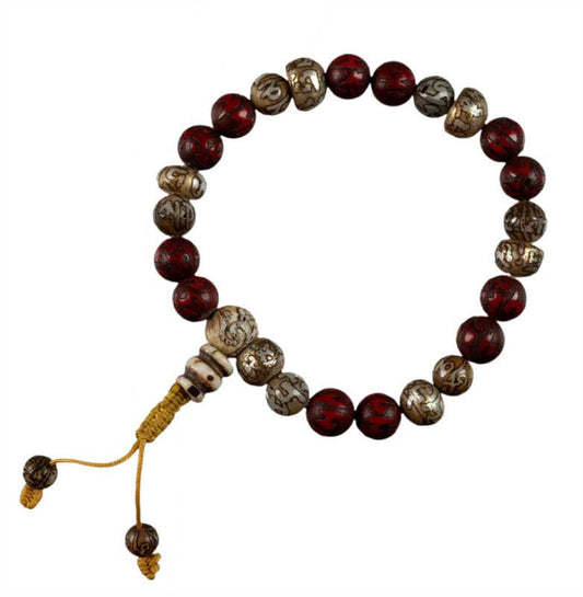 Collier Coquillage Décoratif Pour Statue Bouddhiste – Ornement Spirituel Du Népal
