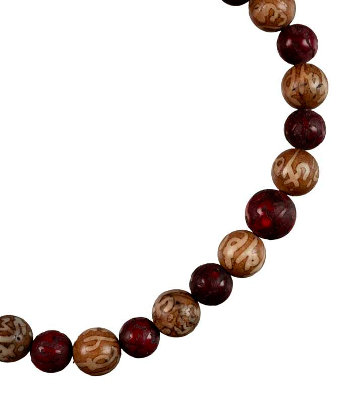 Collier Coquillage Décoratif Pour Statue Bouddhiste – Ornement Népalais Avec Mantras
