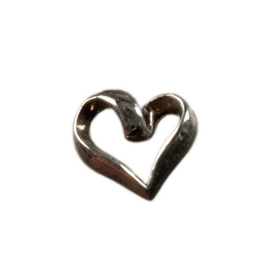 Pendentif Cœur Stylisé en Argent Massif 925 – Bijou Moderne et Élégant