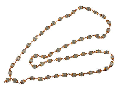 Chapelet Mala Tibétain En Verre – Collier De Décoration Pour Statue De Divinité