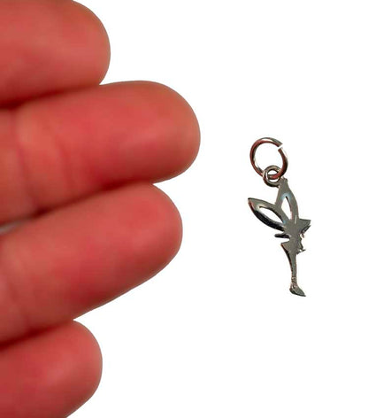 Pendentif Fée ou Elfe en Argent Massif 925 – Bijou Minimaliste et Élégant