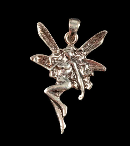 Pendentif Fée ou Elfe en Argent Massif 925 – Bijou Féérique et Enchanteur