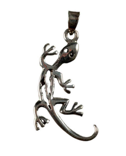 Pendentif Lézard Gecko en Argent Massif 925 – Bijou Animal Totem et Aventure