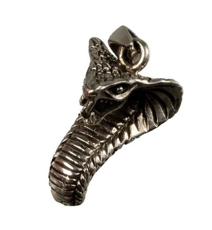 Pendentif Serpent Cobra en Argent Massif 925 – Bijou Puissant et Symbolique