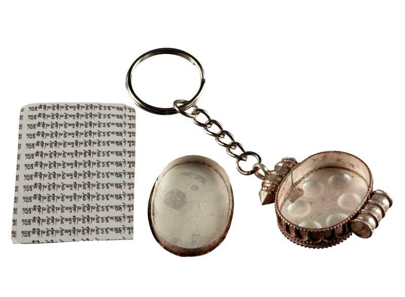 Ghau Tibétain Om Mani Padme Hum – Bijou De Sac Ou Porte-Clé Spirituel