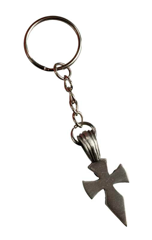 Croix Maori Bijou de Sac ou Porte-Clé en Métal – Inspiration Tribale