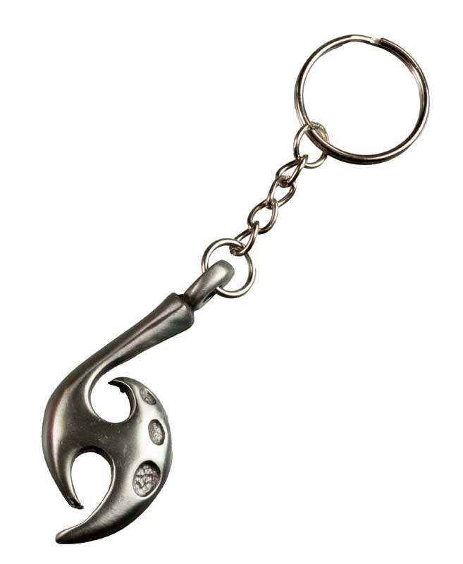 Bijou de Sac ou Porte-Clé Maori Hameçon en Métal – Symbole Océanique